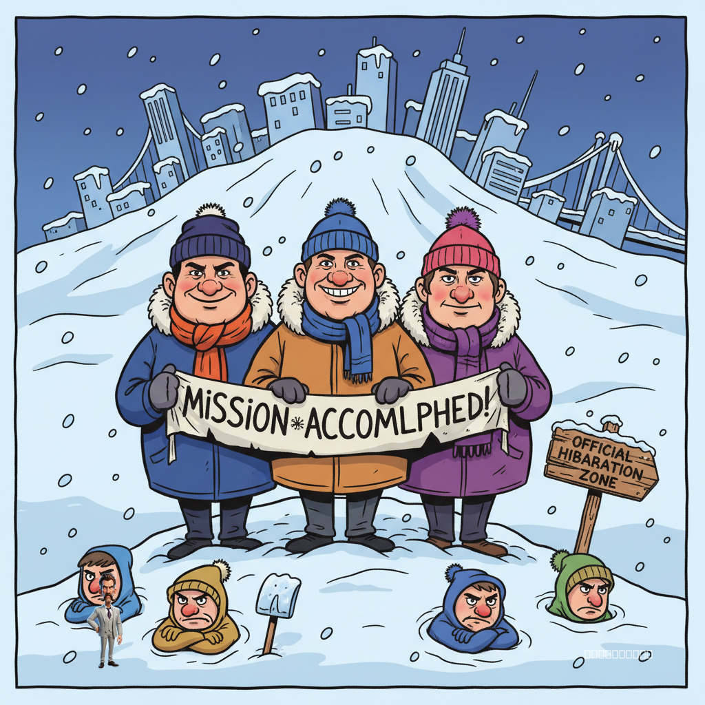 City Officials Declare 'Optimal Hibernation Conditions' Following Record Snowfall