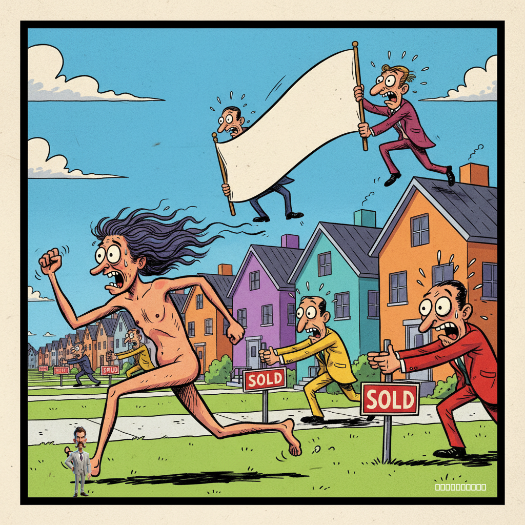 Naked Crash Suspect Apprehended After Briefly Elevating Local Housing Market Values