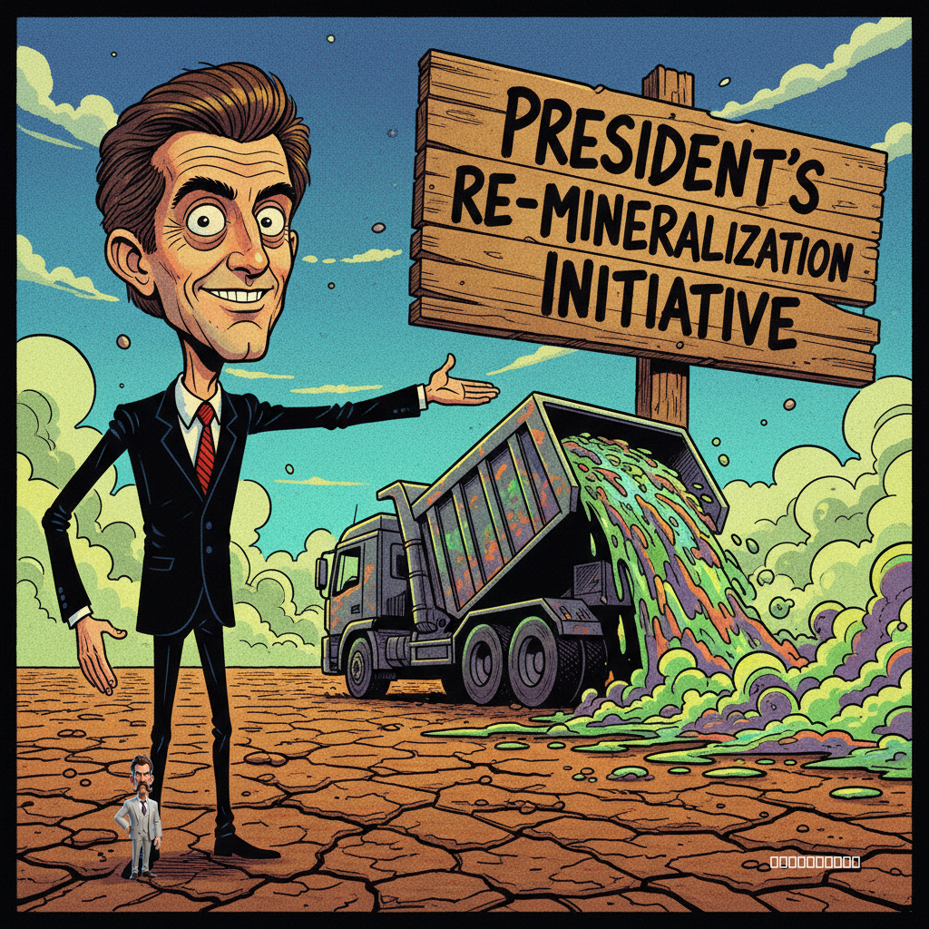 Nation's Leading Anti-Chemical Crusader Applauds President's Bold Move to 'Re-Mineralize' Farmland with Industrial Byproducts