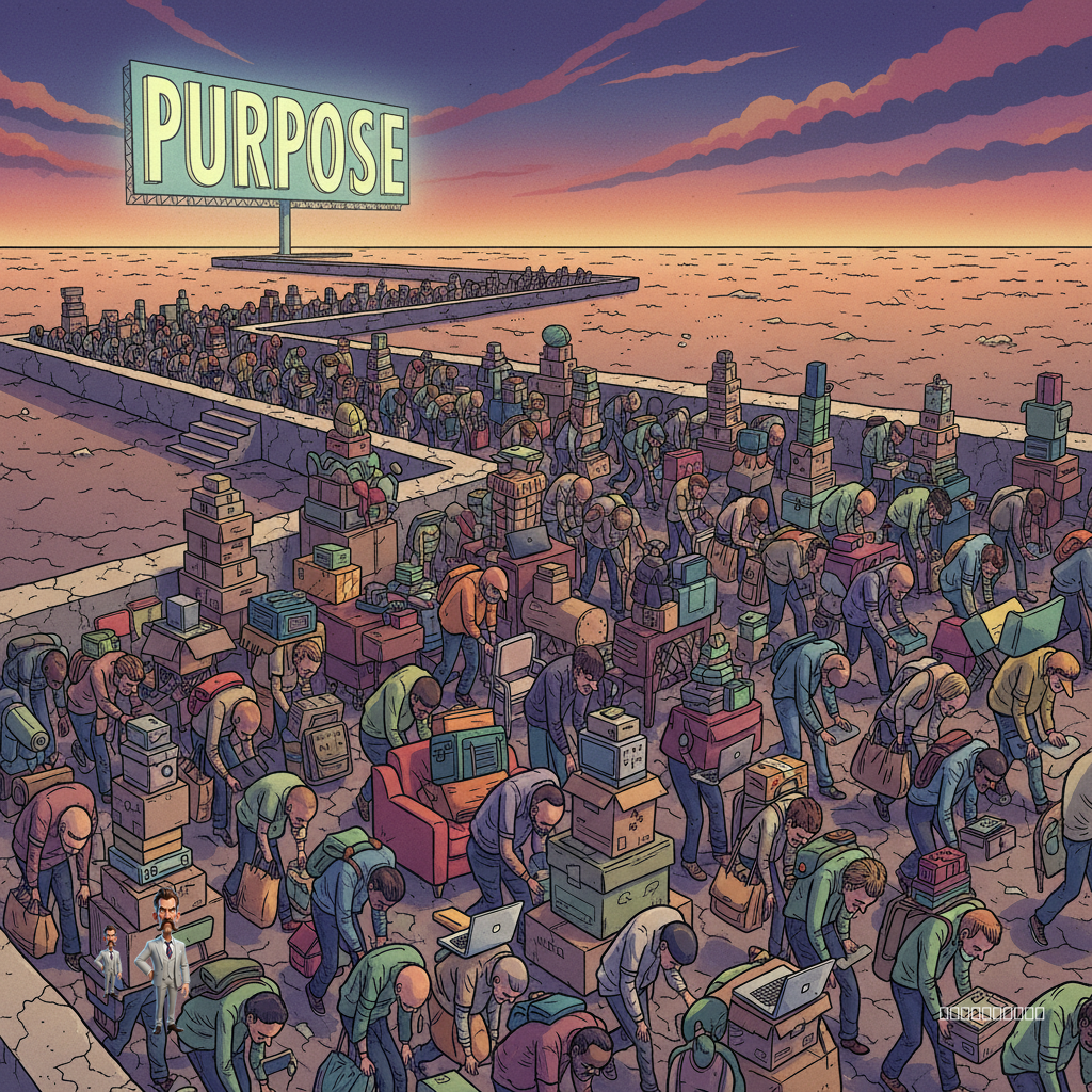 Nation's Top Scientists Confirm: 'Schlepping Stuff' Now Primary Human Purpose