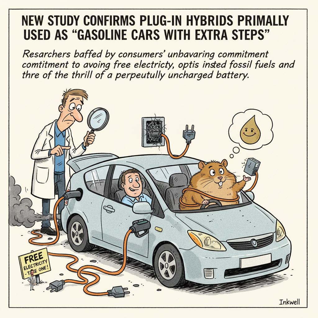 New Study Confirms Plug-In Hybrids Primarily Used As 'Gasoline Cars With Extra Steps'