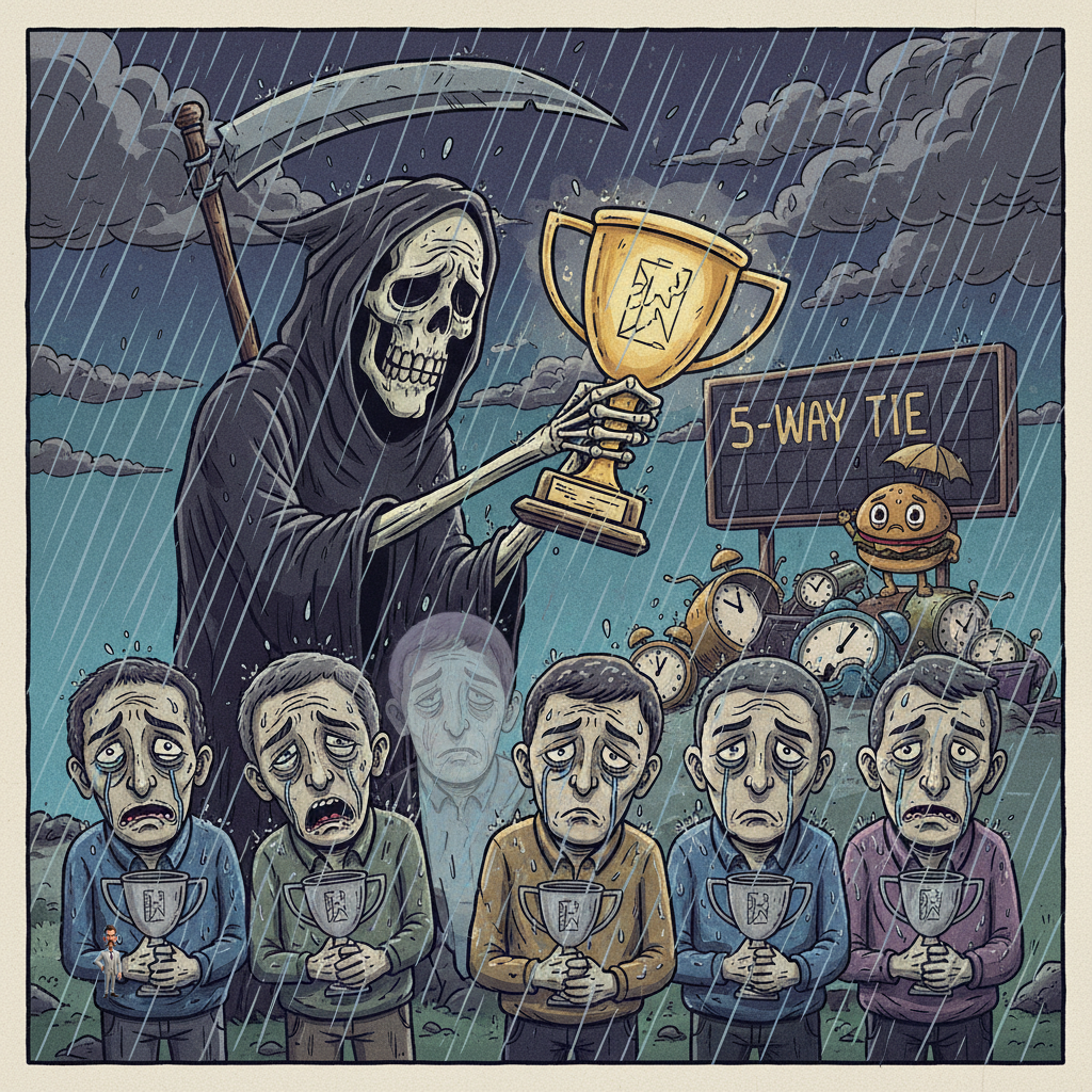 Local Man's Bid for 'Most Depressing Monday' Award Ends in Tragic Five-Way Tie