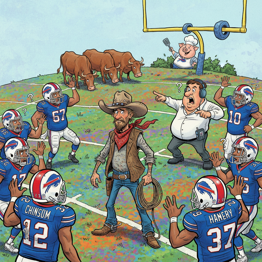 Buffalo Bills Offer Tryout to Man Who Corralled Thruway Bovines, Citing 'Unparalleled Herd Management Skills'