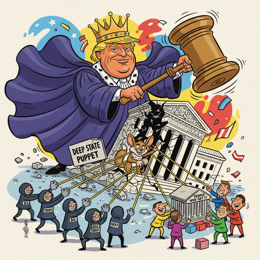 President Declares Supreme Court 'Deep State' Puppet of 'Big Tariff' Lobby, Demands Immediate Recount of All Legal Decisions