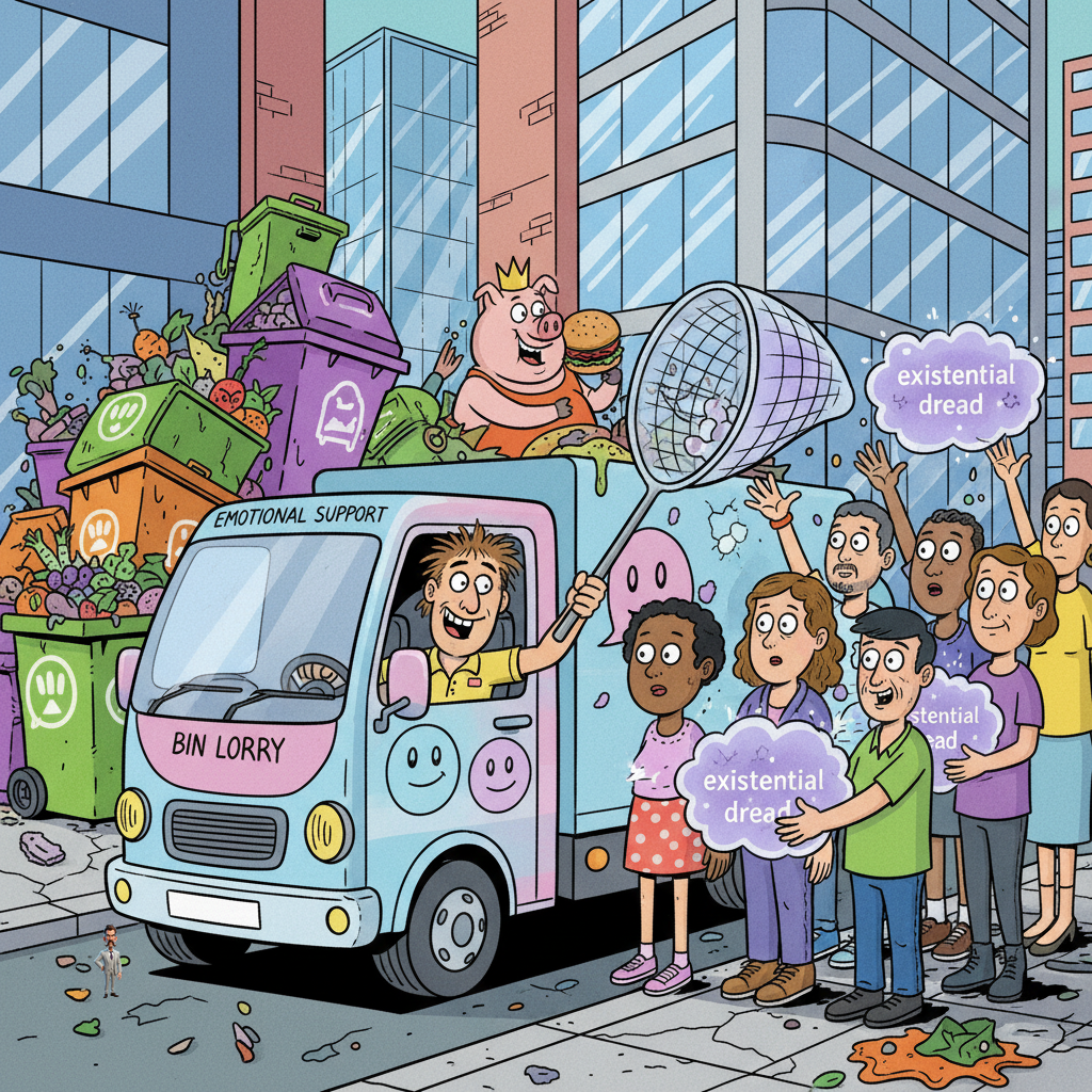 Nation's Food Waste Collections Delayed as Councils Prioritize 'Existential Dread' Disposal