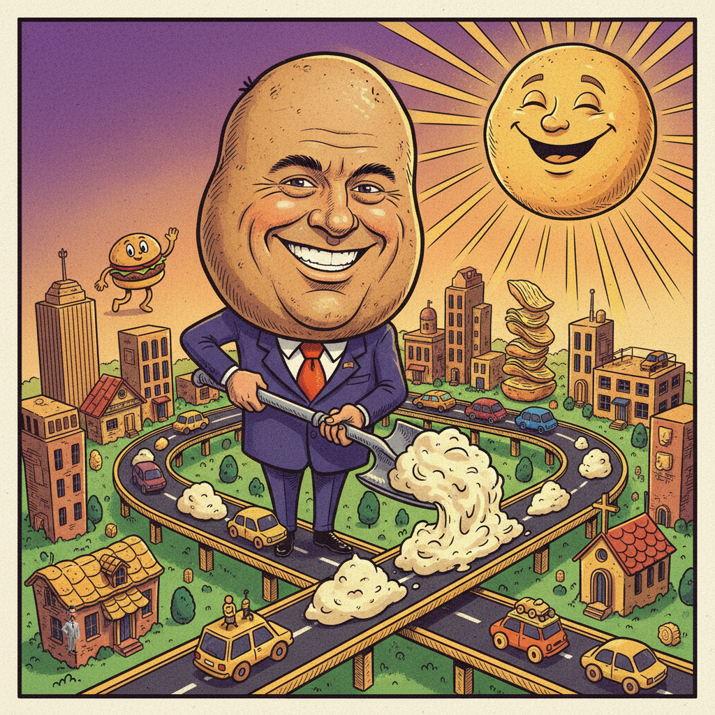 Idaho Governor Announces Bid For Third Consecutive Term, Citing 'Unfinished Business' of Not Yet Paving Entire State with Potatoes