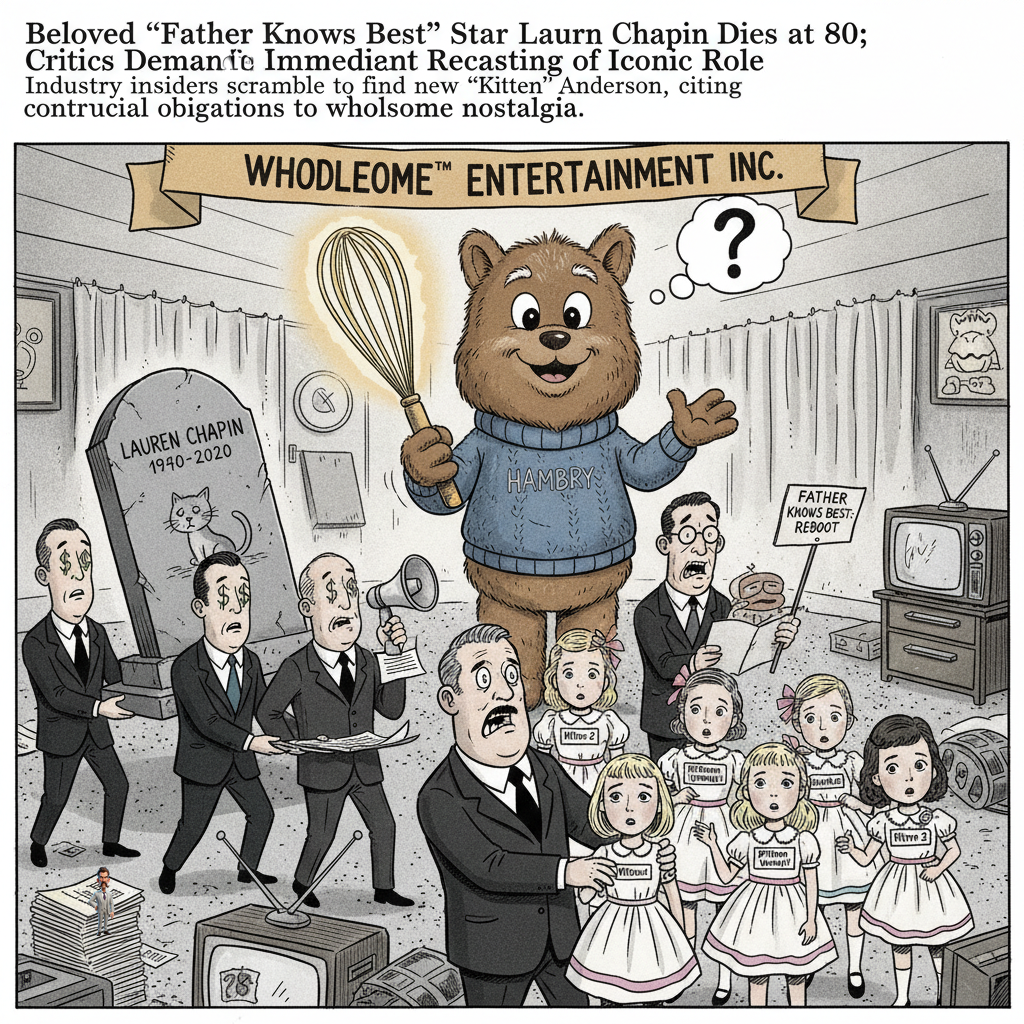 Beloved 'Father Knows Best' Star Lauren Chapin Dies at 80; Critics Demand Immediate Recasting of Iconic Role