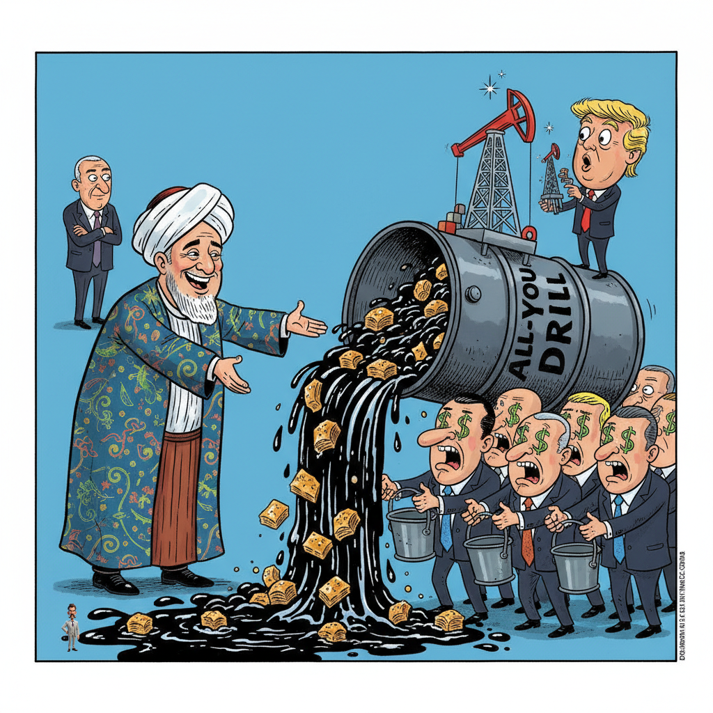 Iran Offers 'All-You-Can-Drill' Buffet to US Corporations, Hopes to Distract Trump with Shiny Objects