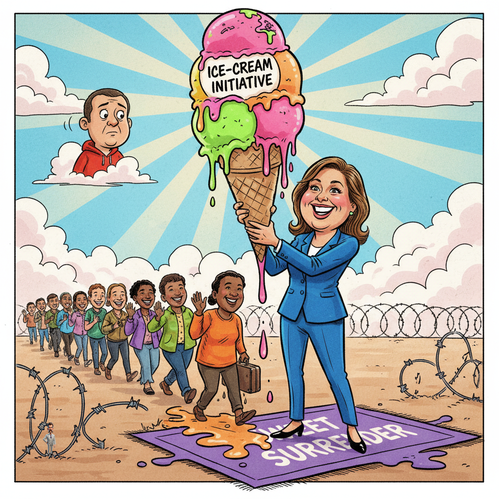 Senator Katie Britt Unveils Revolutionary 'ICE-Cream' Initiative to Soften Border Enforcement