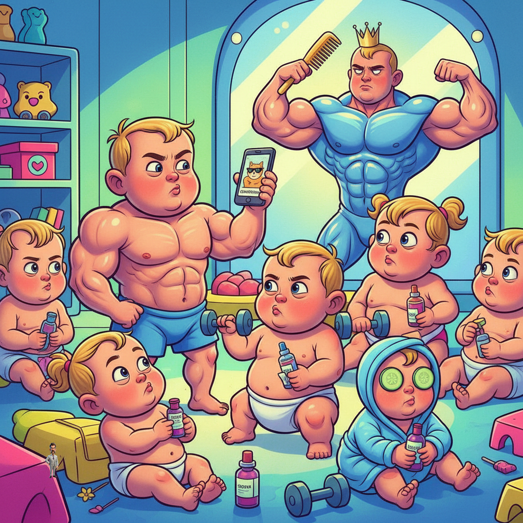 Nation's Toddlers Now Demanding 'Looksmaxxing' Regimens, Refuse Playdates Until 'Mogged' By Peers