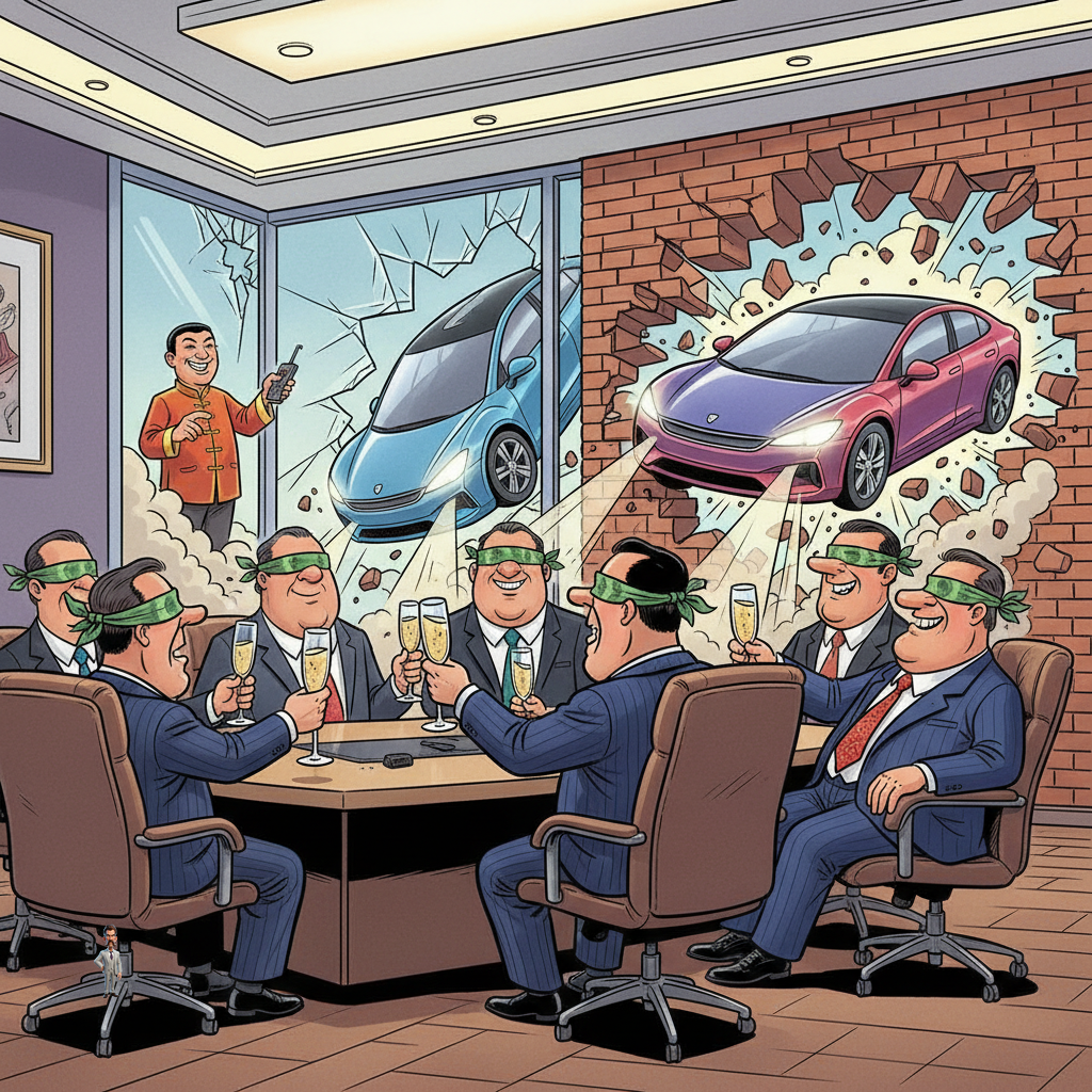 U.S. Automakers Unveil Bold New Strategy: Ignoring Chinese Rivals Until They Literally Drive Into Dealerships