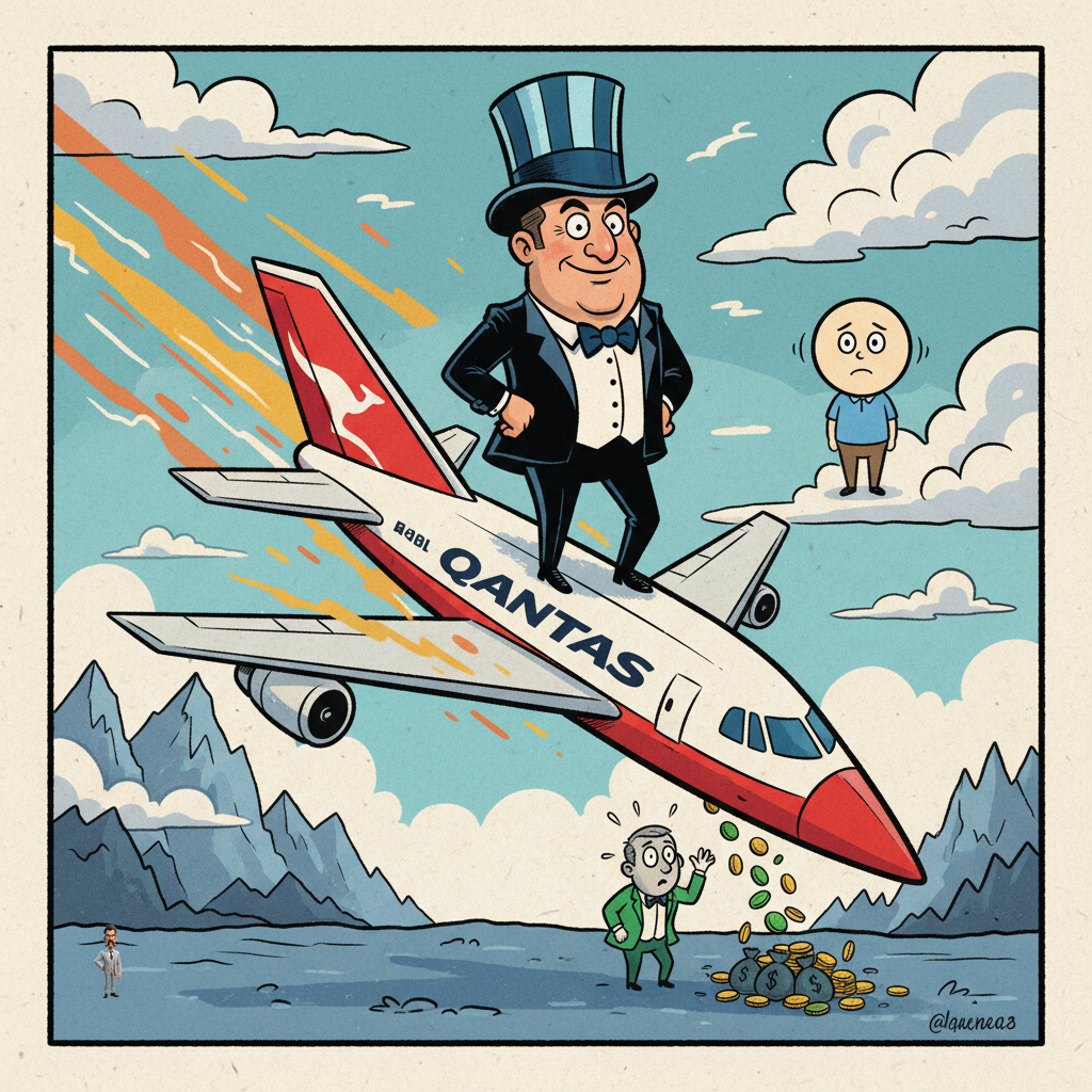 Qantas CEO Hailed for Pioneering New 'Reverse Psychology' Business Model After Shares Plummet Despite Record Profits