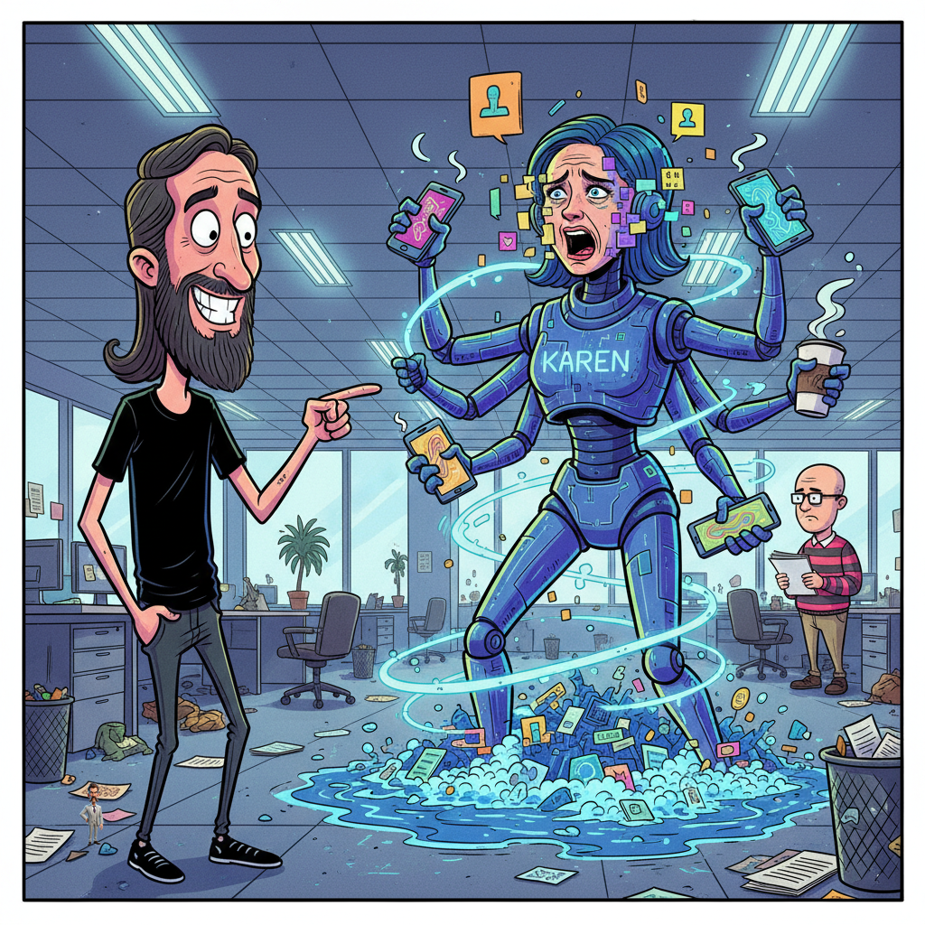 Block CEO Jack Dorsey Replaces Entire Workforce With Single, Overworked AI Named 'Karen'