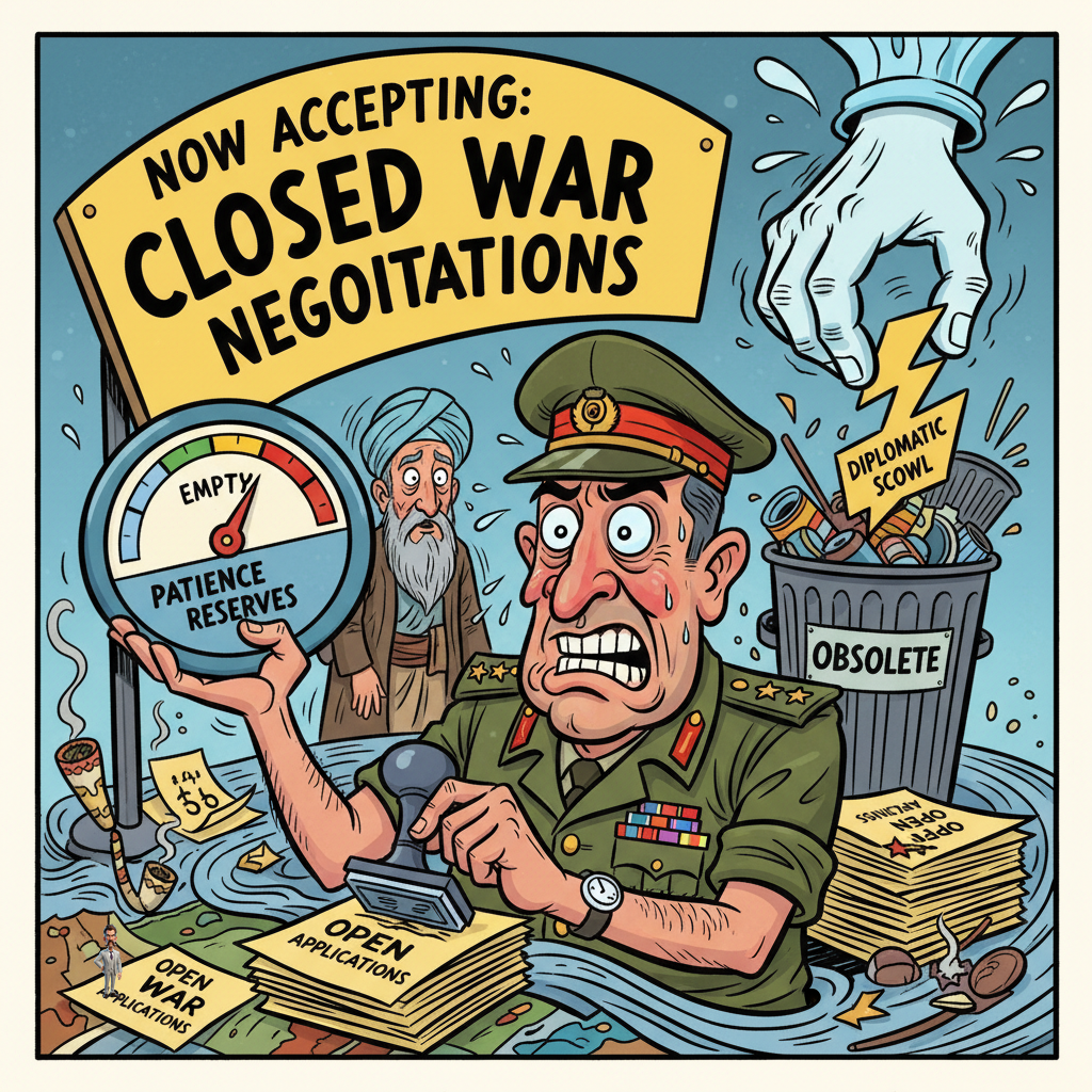 Pakistan Declares 'Open War' After Running Out of Patience, Now Accepting Applications for 'Closed War' Negotiations