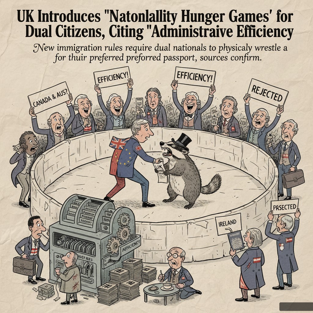 UK Introduces 'Nationality Hunger Games' for Dual Citizens, Citing 'Administrative Efficiency'