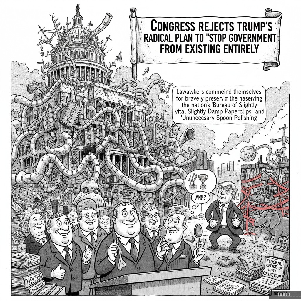 Congress Rejects Trump's Radical Plan To 'Stop Government From Existing Entirely'