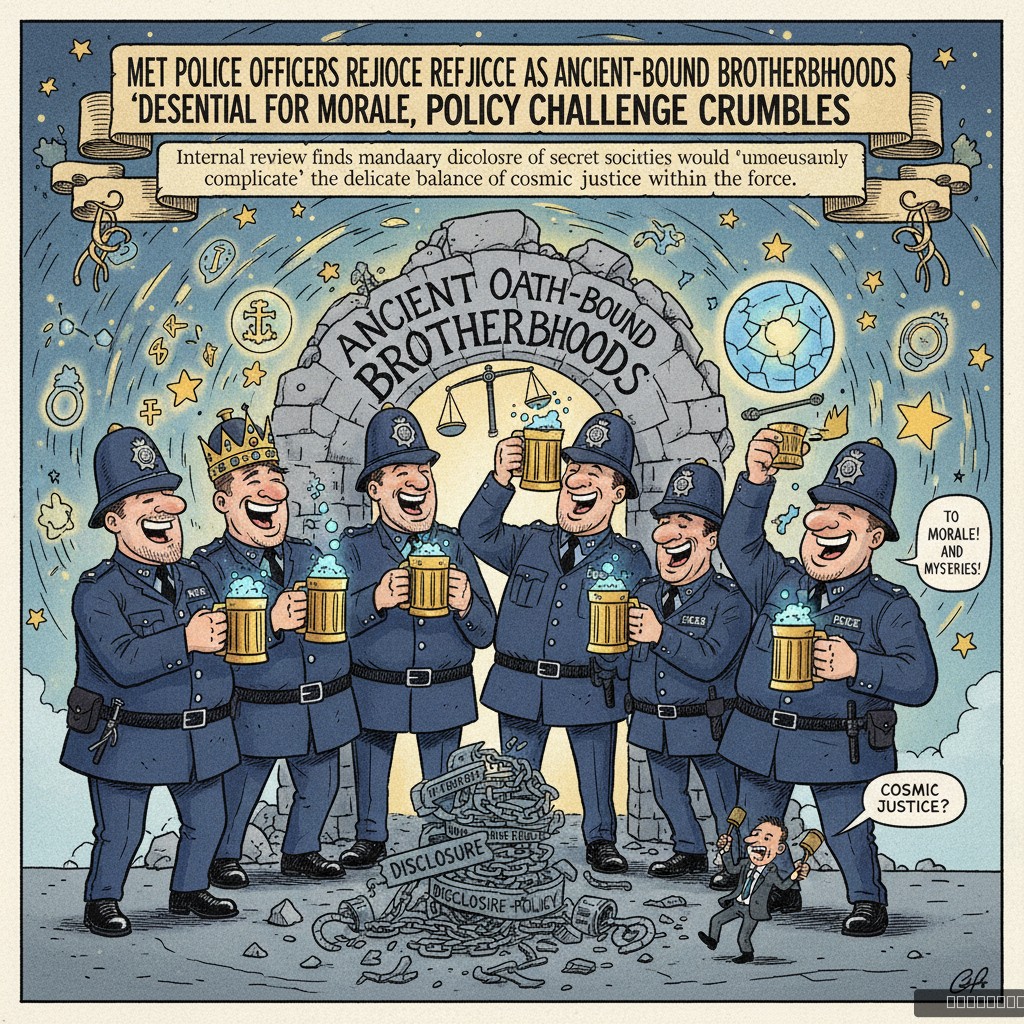 Met Police Officers Rejoice as Ancient Oath-Bound Brotherhoods Deemed 'Essential for Morale,' Policy Challenge Crumbles