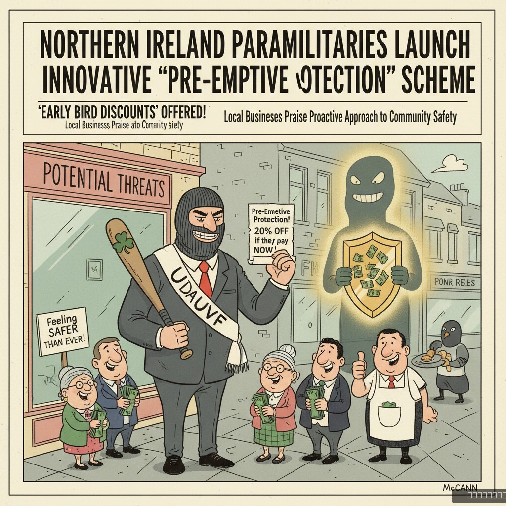 Northern Ireland Paramilitaries Launch Innovative 'Pre-emptive Protection' Scheme, Offer Early Bird Discounts