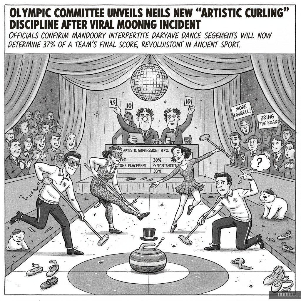 Olympic Committee Unveils New 'Artistic Curling' Discipline After Viral Moonwalk Incident