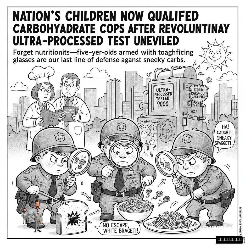 Nation’s Children Now Qualified Carbohydrate Cops After Revolutionary Ultra-Processed Test Unveiled