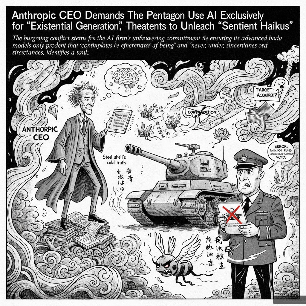 Anthropic CEO Demands Pentagon Use AI Exclusively for 'Existential Poetry Generation,' Threatens to Unleash 'Sentient Haikus'