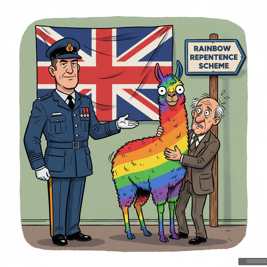 MoD Unveils 'Rainbow Repentance' Compensation Scheme: Veterans Now Eligible for Emotional Support Llamas