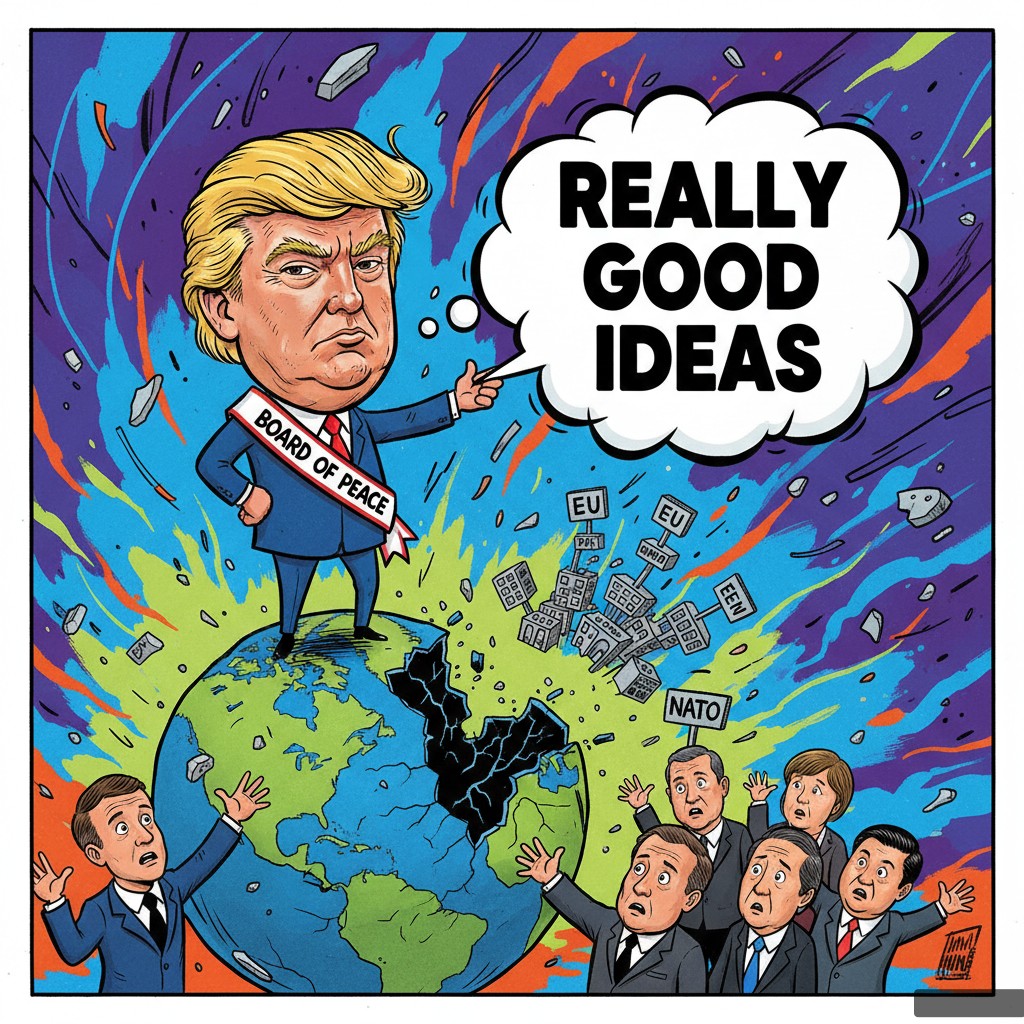 Trump's 'Board of Peace' Unveils Bold New Strategy: Replacing All Existing Global Governance with 'Really Good Ideas'