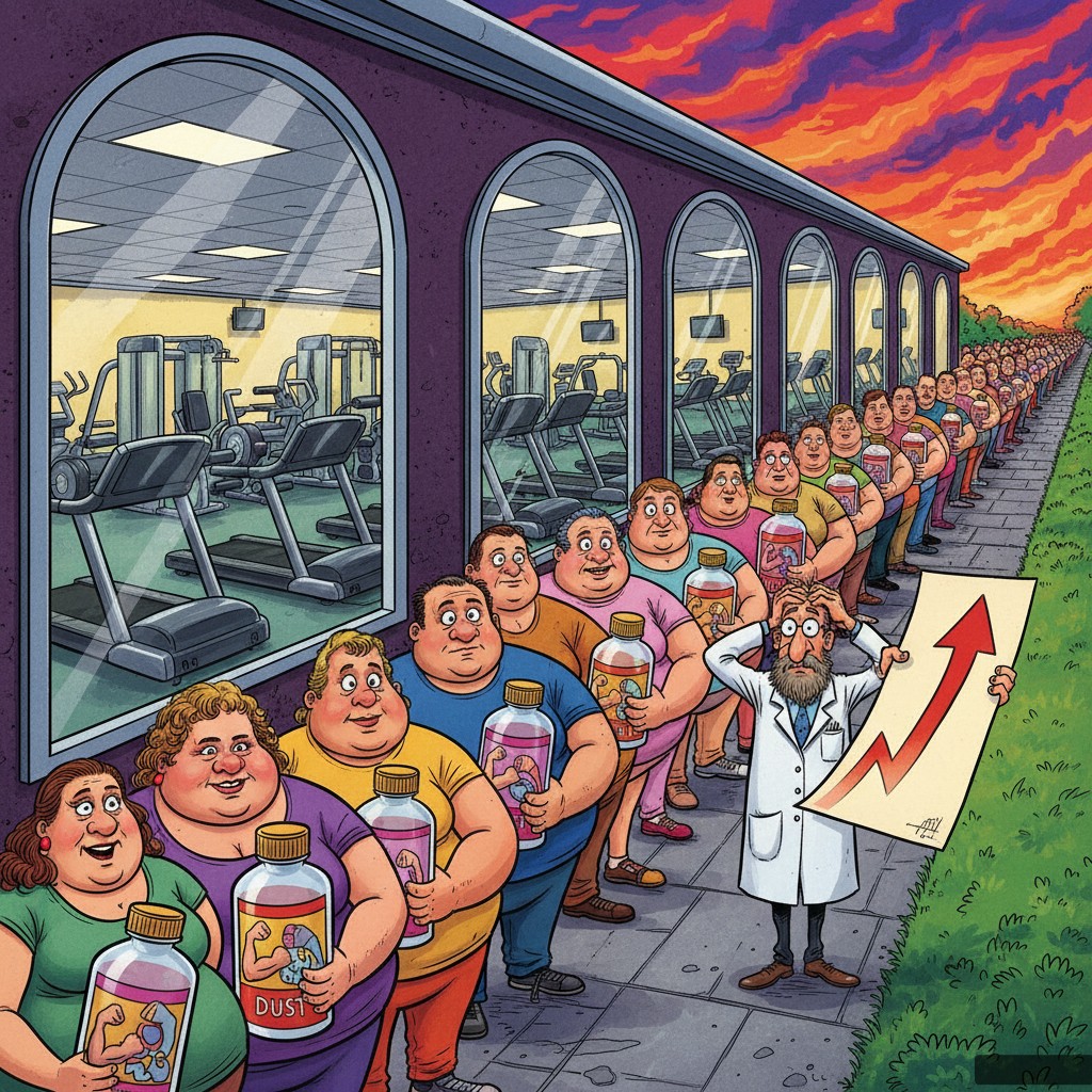 Nation's Gyms Face Existential Threat as January Supplement Sales Surge 4000%, No One Actually Works Out