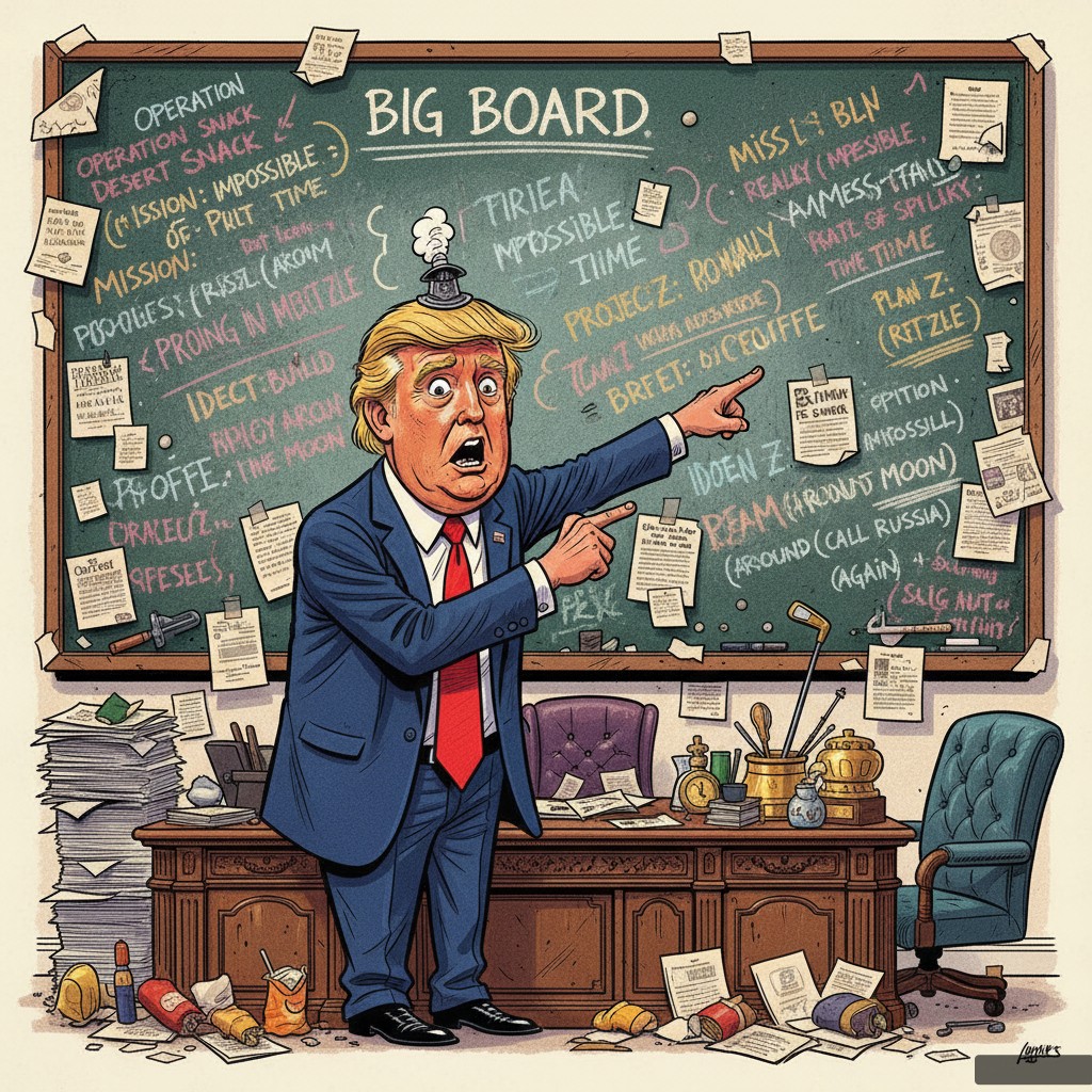 Trump Delays Iran Decision, Cites 'Overwhelming' Number of Attack Options on White House 'Big Board'