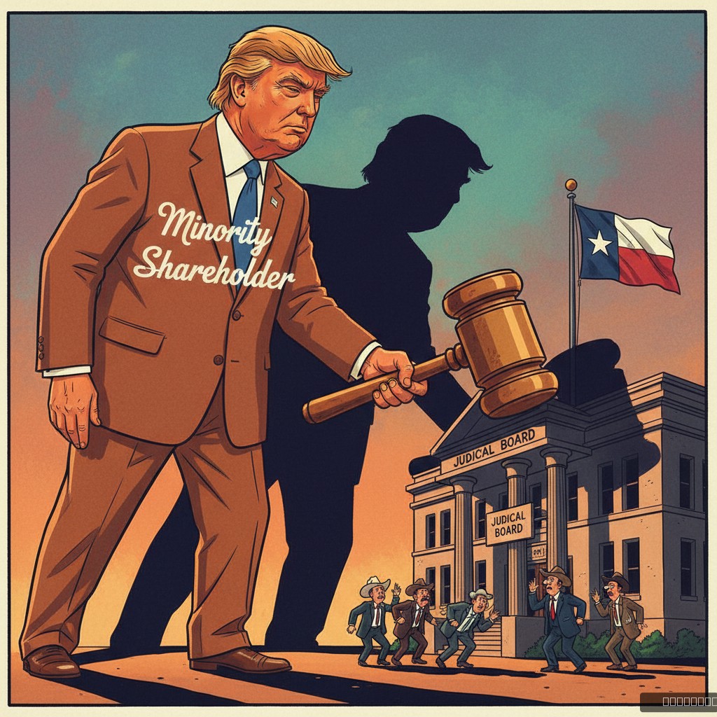 Trump's Shadow Now Officially Classified as 'Minority Shareholder' in Texas AG Race