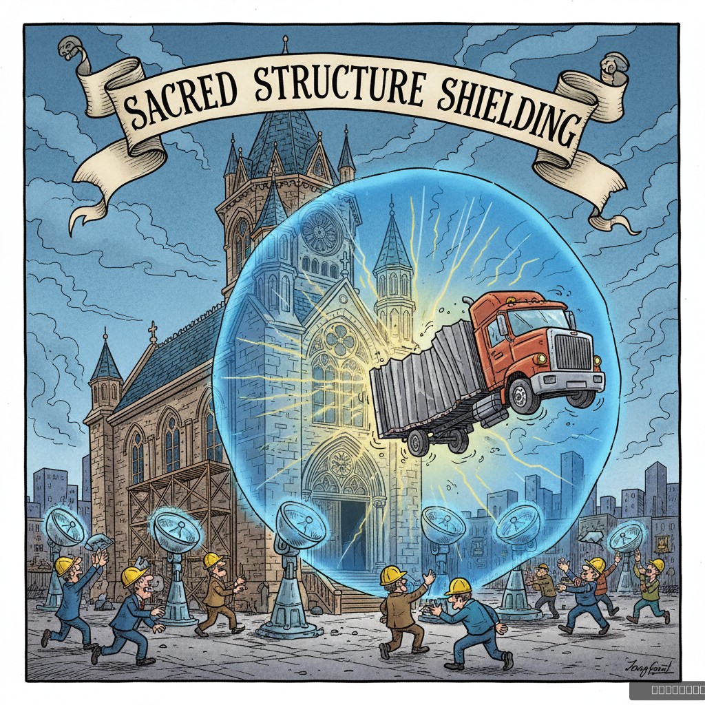 Nation's Synagogues Begin Installing Anti-Truck Force Fields Following Brisbane Incident