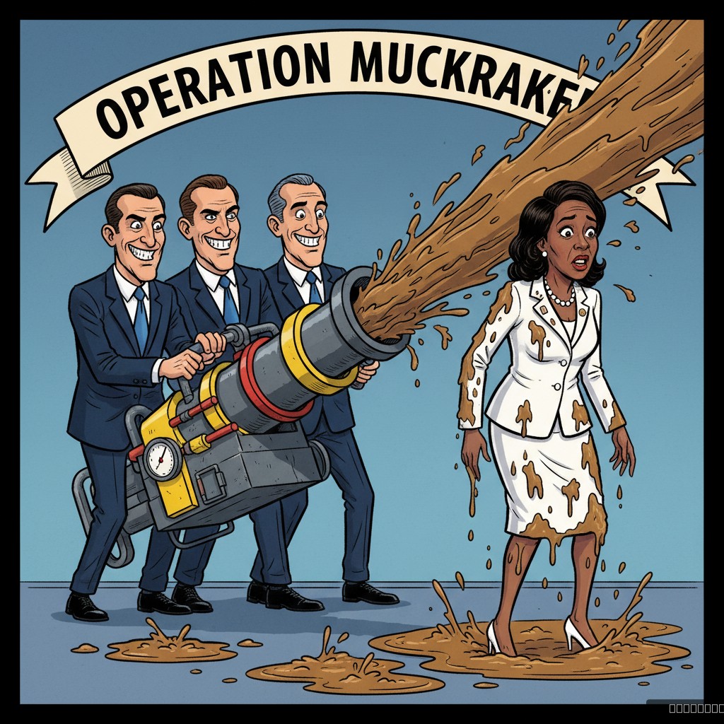 Democrats Accused of Orchestrating Elaborate 'Dirtying' Campaign Against Rep. Crockett, Involving Industrial-Grade Grime and Strategic Mud Puddles