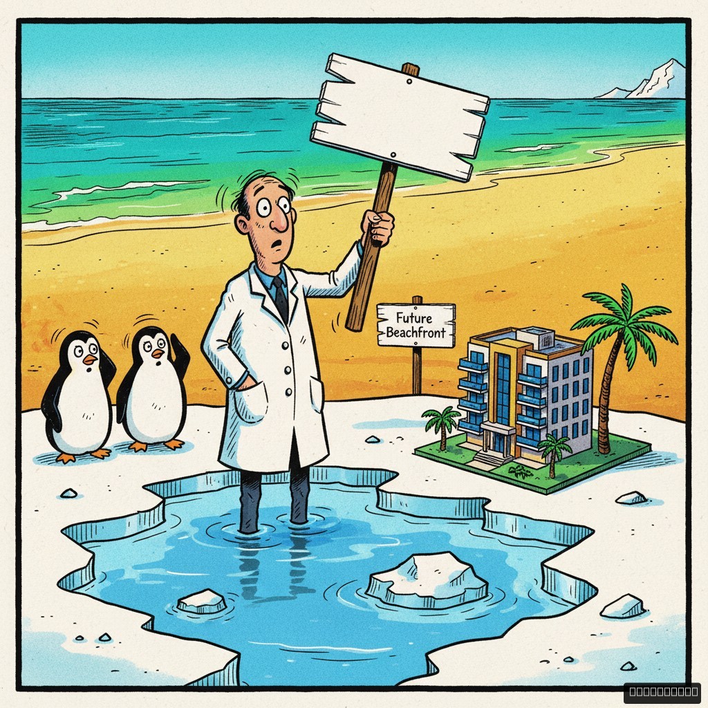 Antarctic Research Budget Reallocated to Fund 'Extreme Beachfront Property' Investment Initiative