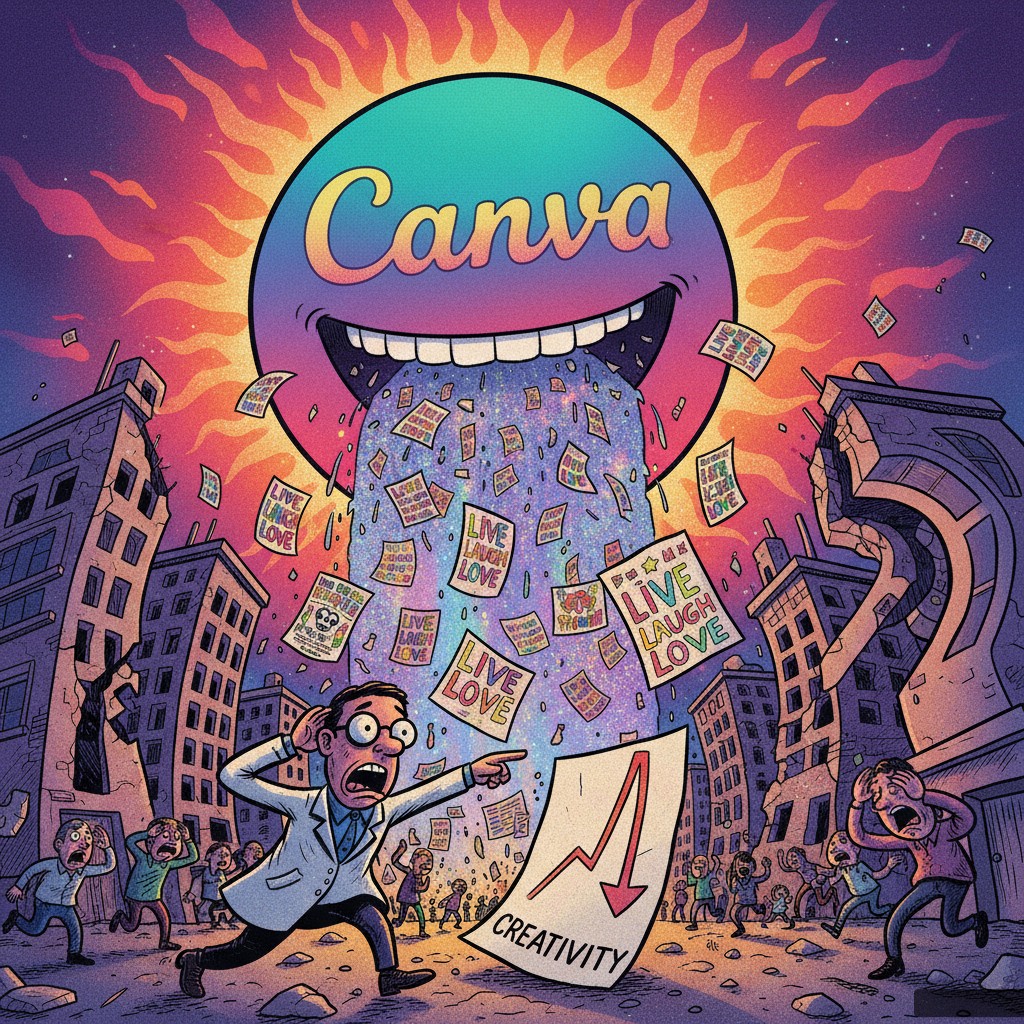 Canva Declared 'Gateway Drug' to Unbridled Creativity, Experts Warn of Societal Collapse Under Deluge of Bespoke Invitations