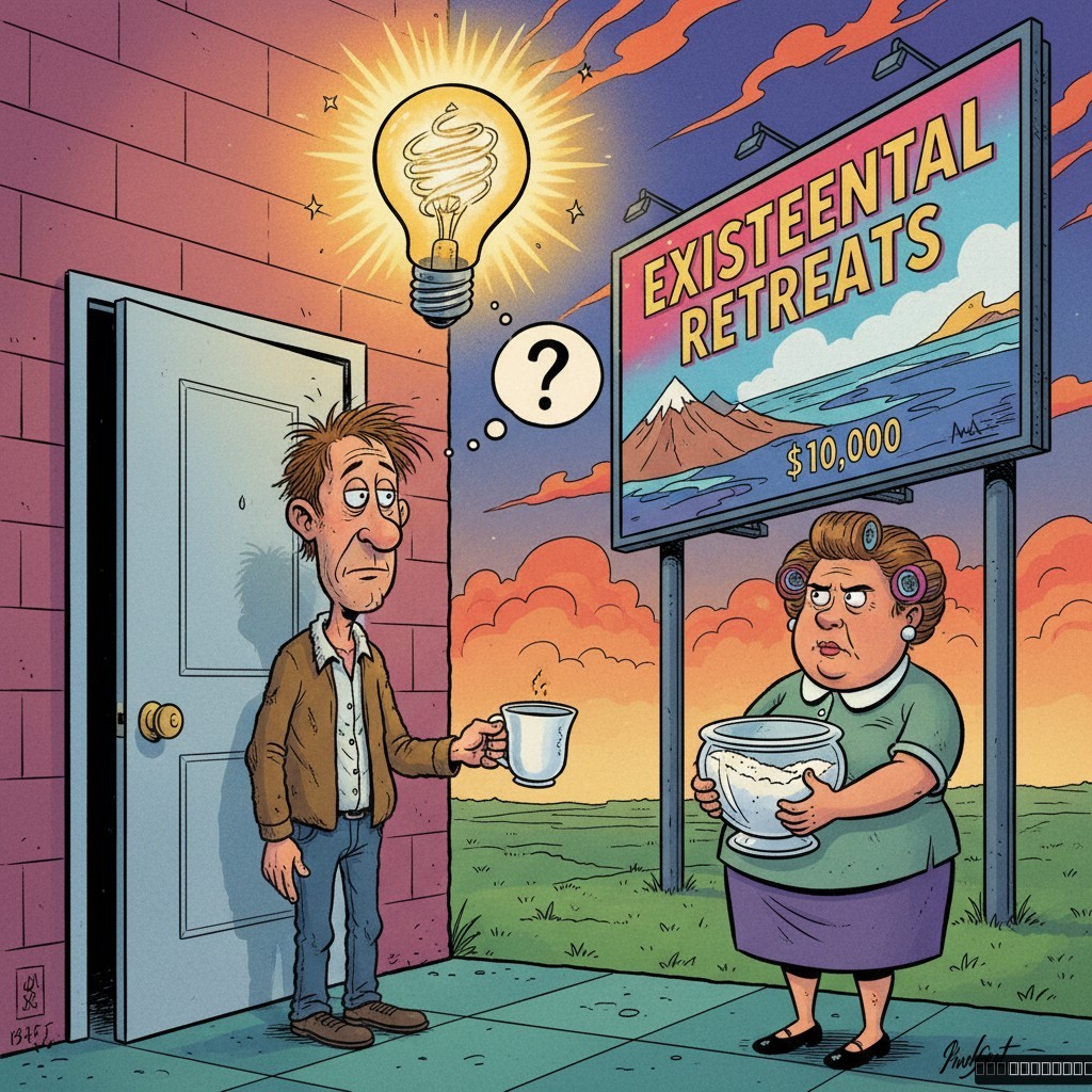 Local Man Discovers Meaning of Life While Asking Neighbor for Cup of Sugar