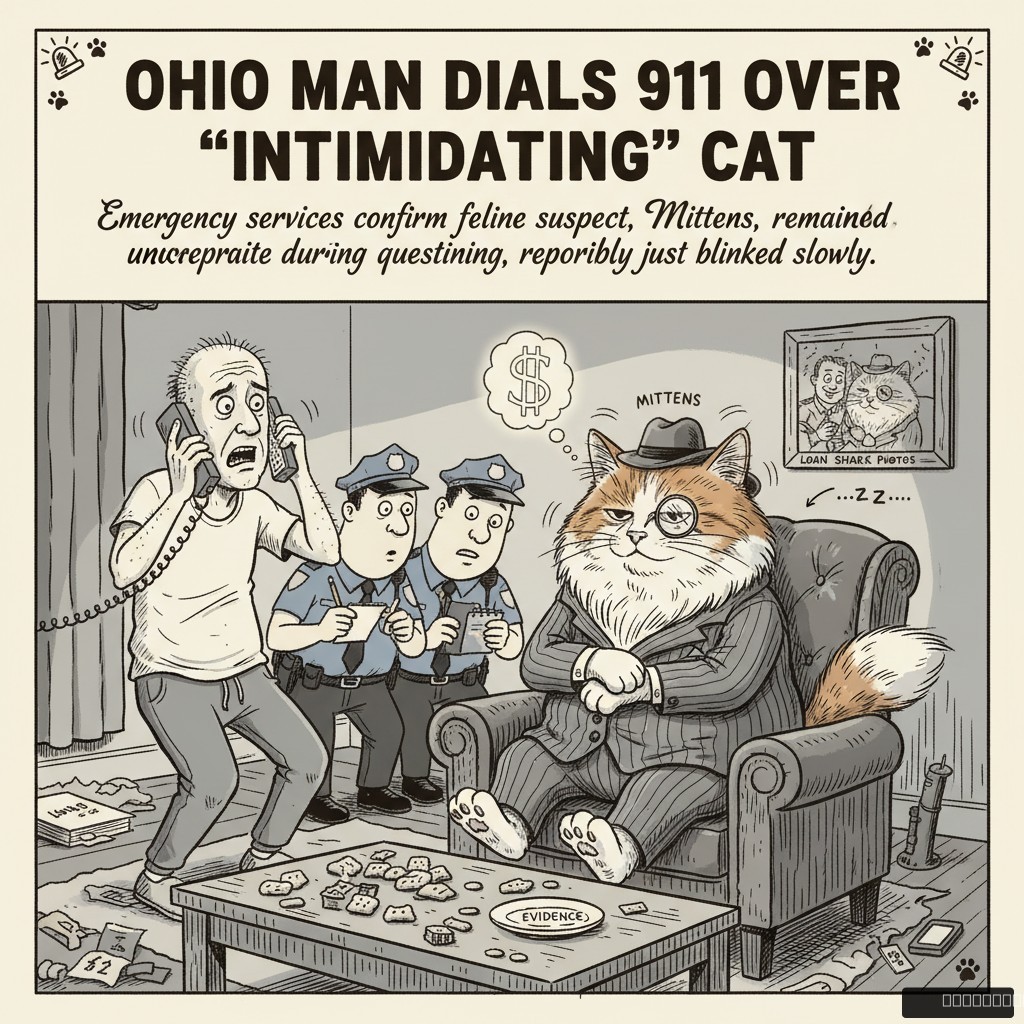 Ohio Man Dials 911 Over “Intimidating” Cat, Claims Pet Was Staring “Like A Loan Shark”
