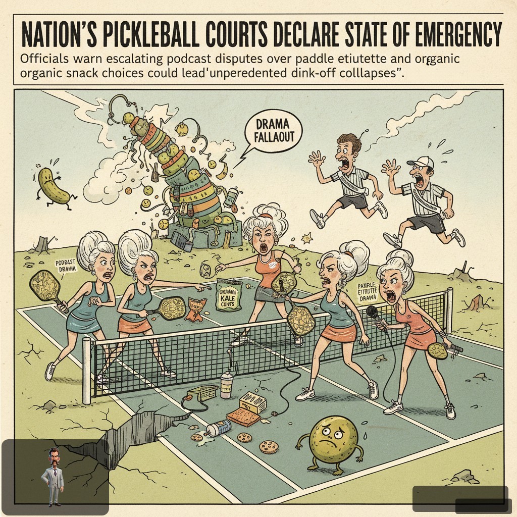Nation's Pickleball Courts Declare State of Emergency As Housewives' Drama Threatens Sport's Core Tenets