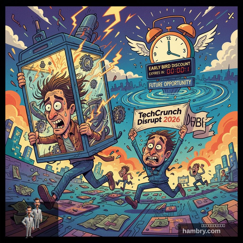 Early Bird Discount for TechCrunch Disrupt 2026 Now Requires Time Travel, Say Desperate Founders