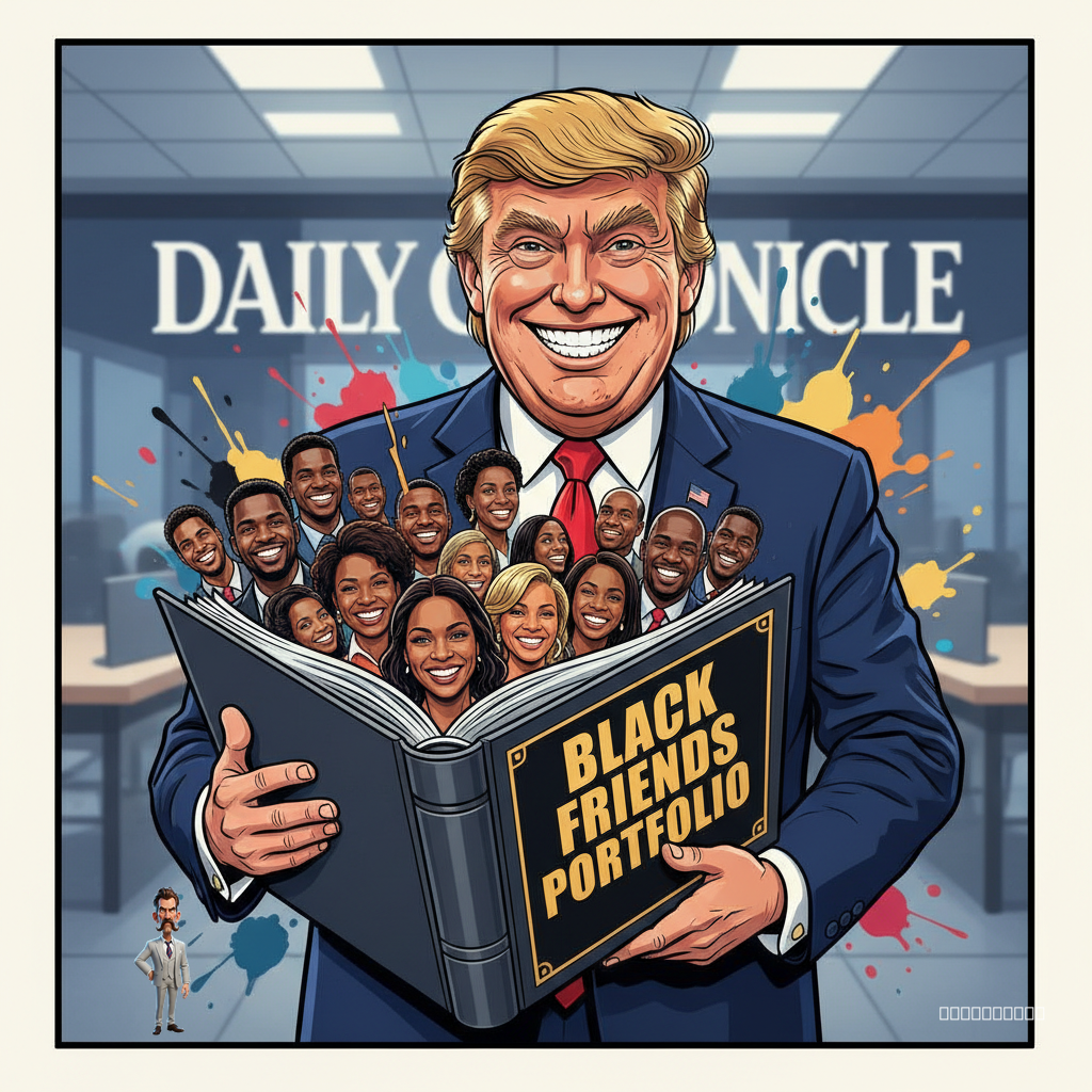 Nation Stunned as Trump Unveils Never-Before-Seen 'Black Friend' Portfolio, Claims Decades of Covert Allyship