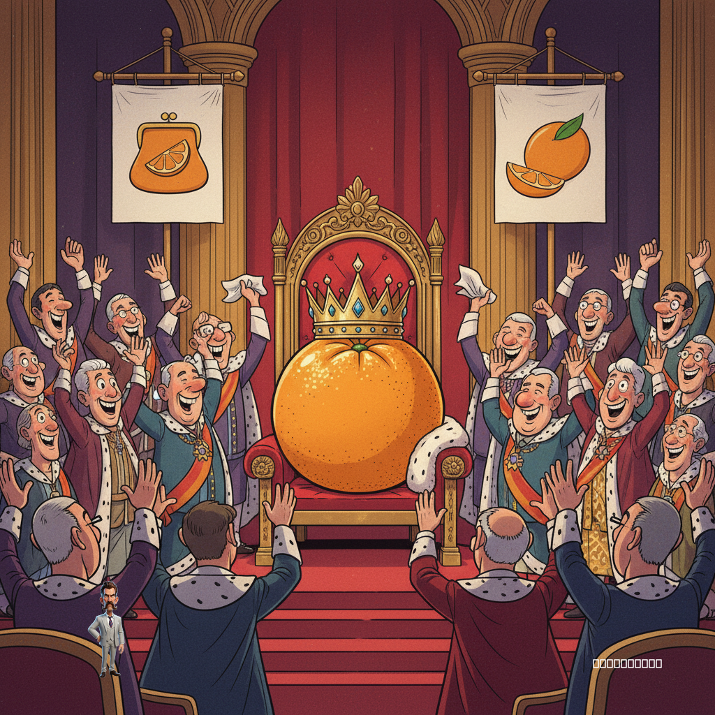 Nation's Monarchists Demand Coronation of Giant Citrus Fruit