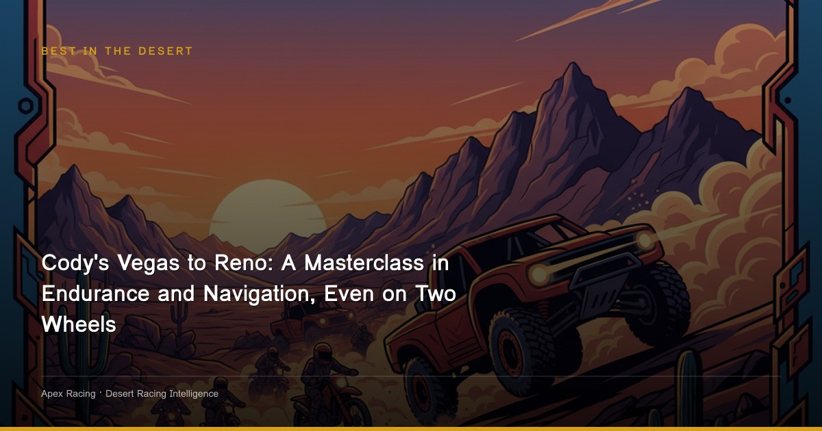 Cody's Vegas to Reno: A Masterclass in Endurance and Navigation, Even on Two Wheels