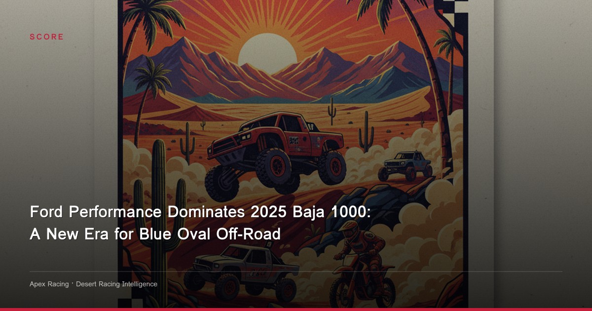 Ford Performance Dominates 2025 Baja 1000: A New Era for Blue Oval Off-Road
