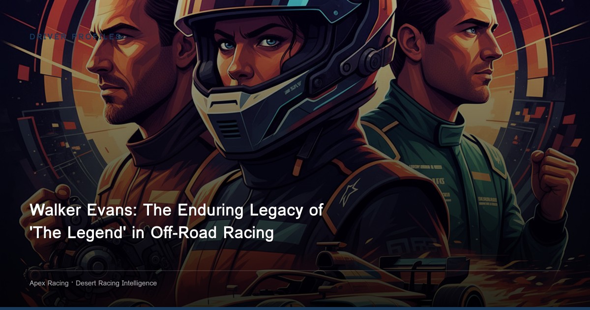 Walker Evans: The Enduring Legacy of 'The Legend' in Off-Road Racing