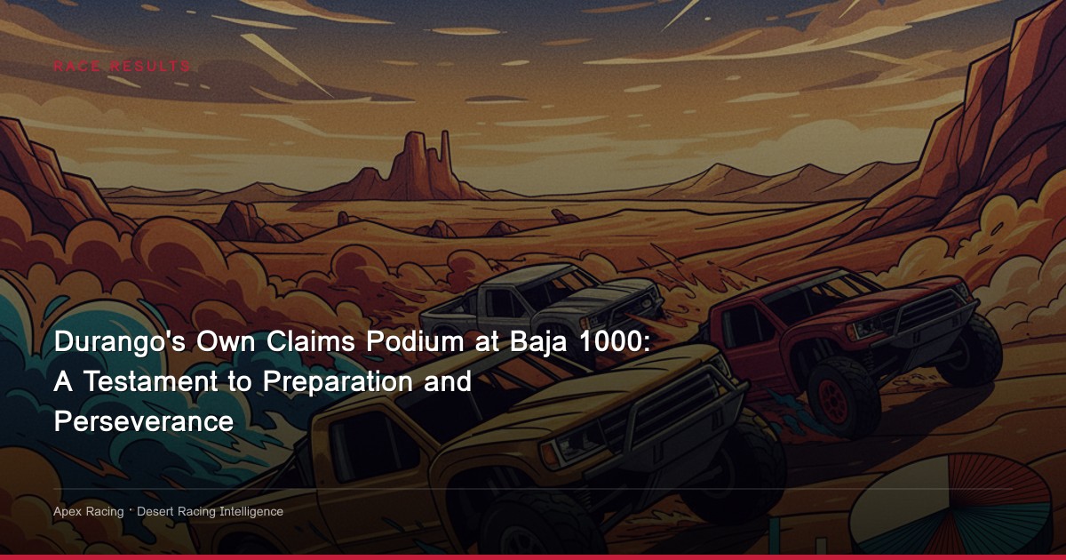 Durango's Own Claims Podium at Baja 1000: A Testament to Preparation and Perseverance