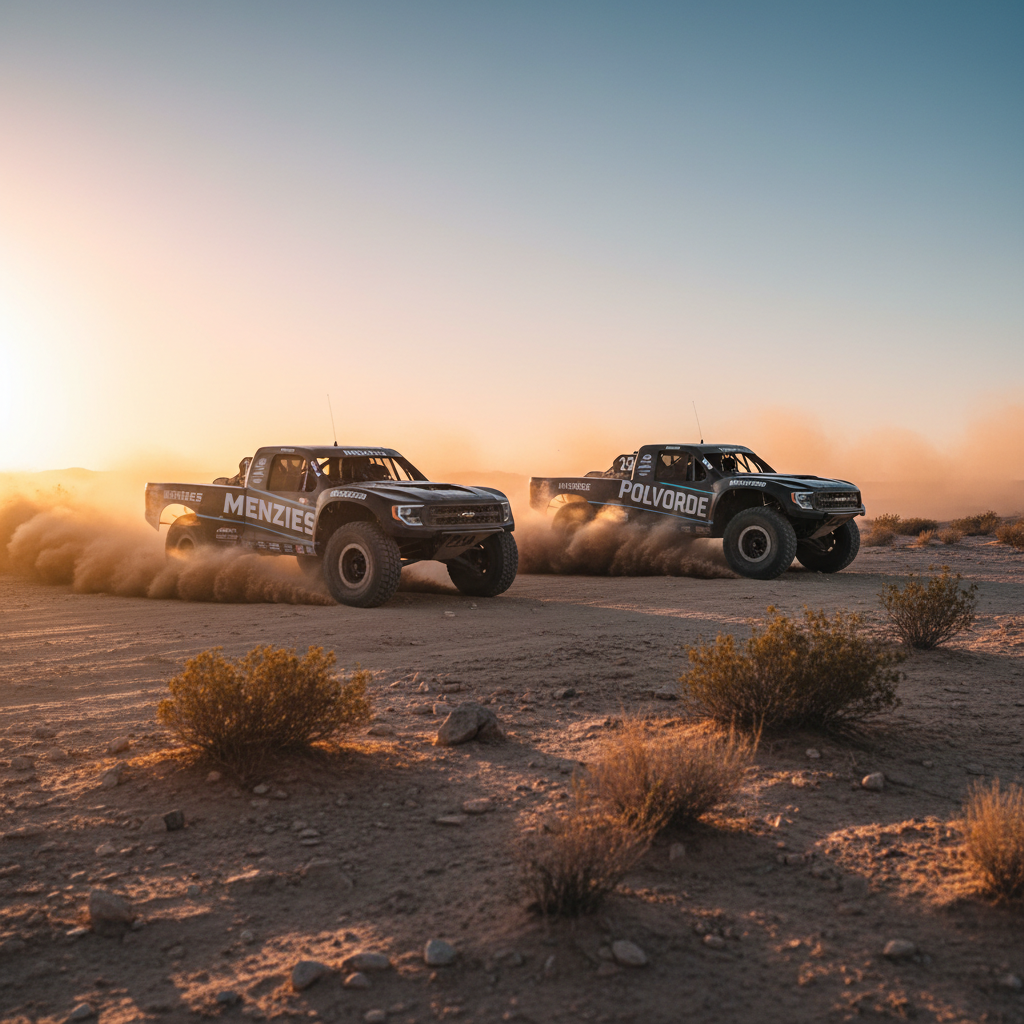 Menzies and Polvoorde Secure Prime Starting Positions for the 58th Baja 1000