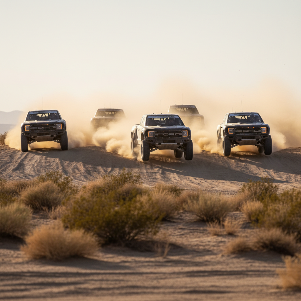 Ford Performance Unleashes Raptor Quartet on Baja 1000's Ultimate Test