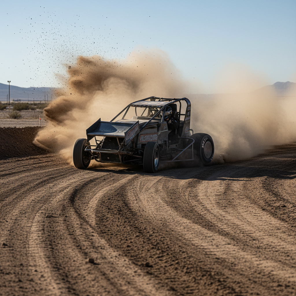 NASCAR Crossover: Ty Gibbs Survives Violent Sprint Car Tumble at Las Vegas Dirt Oval