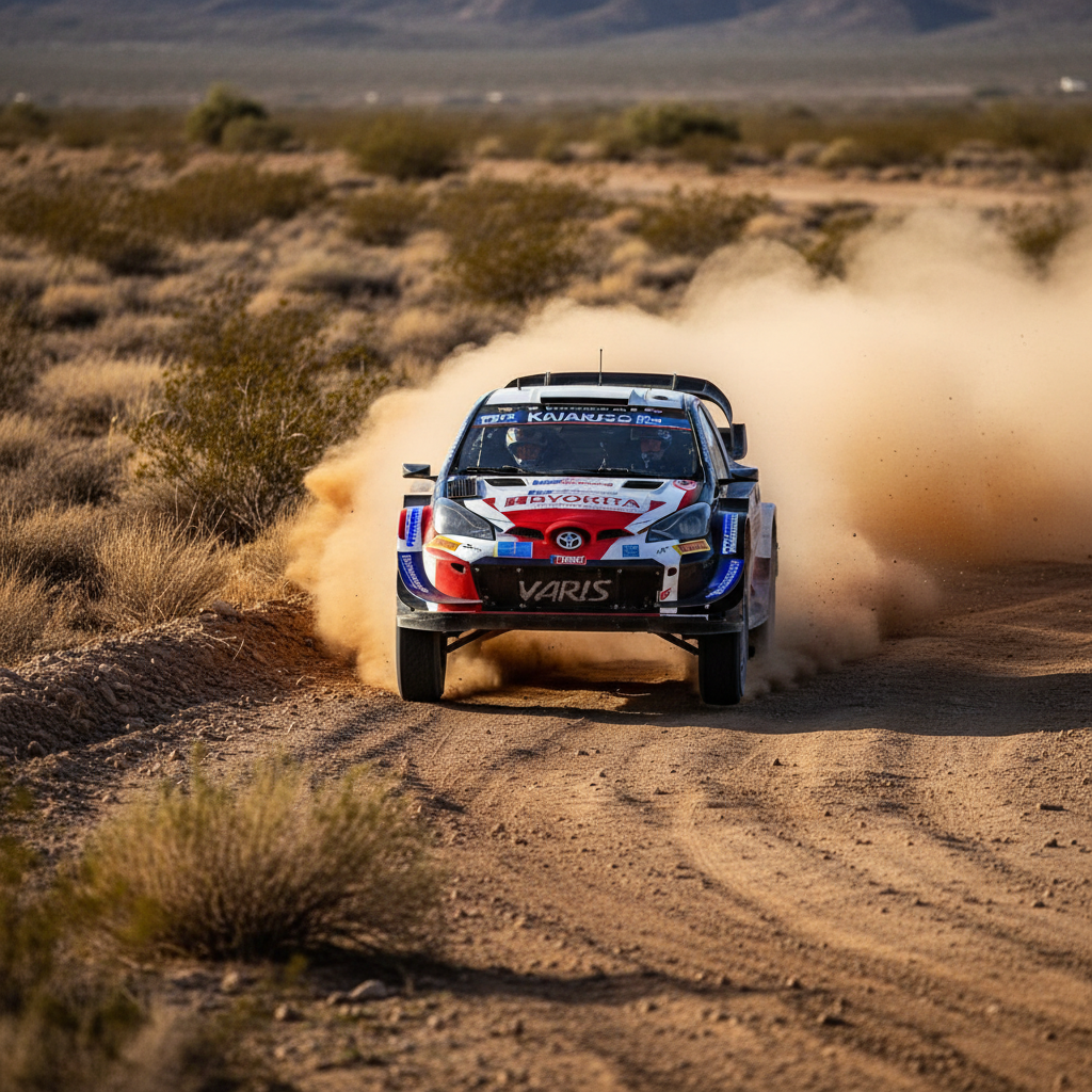 Katsuta Conquers Kenyan Crucible, Leads Safari Rally Amidst Stage Cancellation