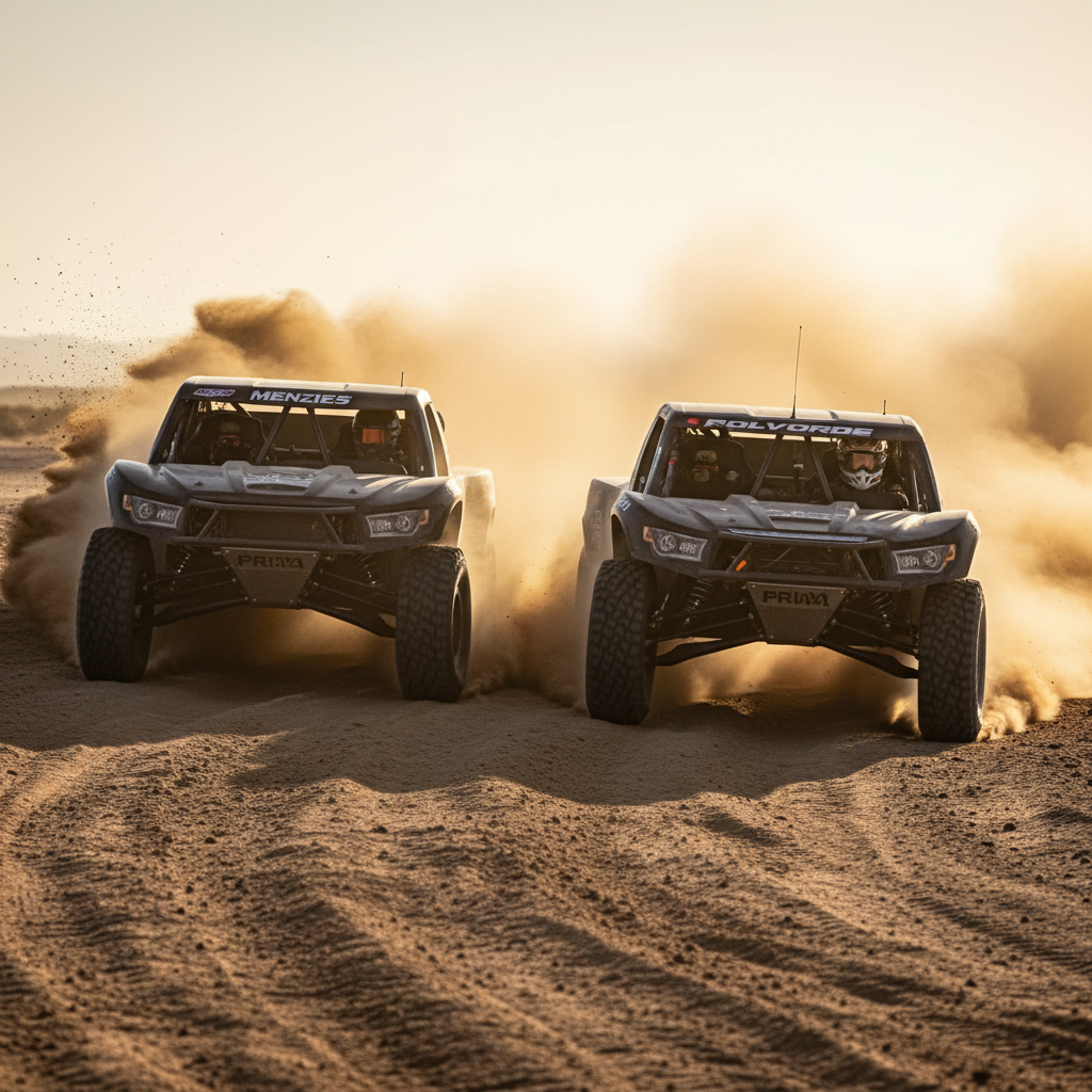 Menzies and Polvoorde Secure Prime Starting Positions for 58th SCORE Baja 1000