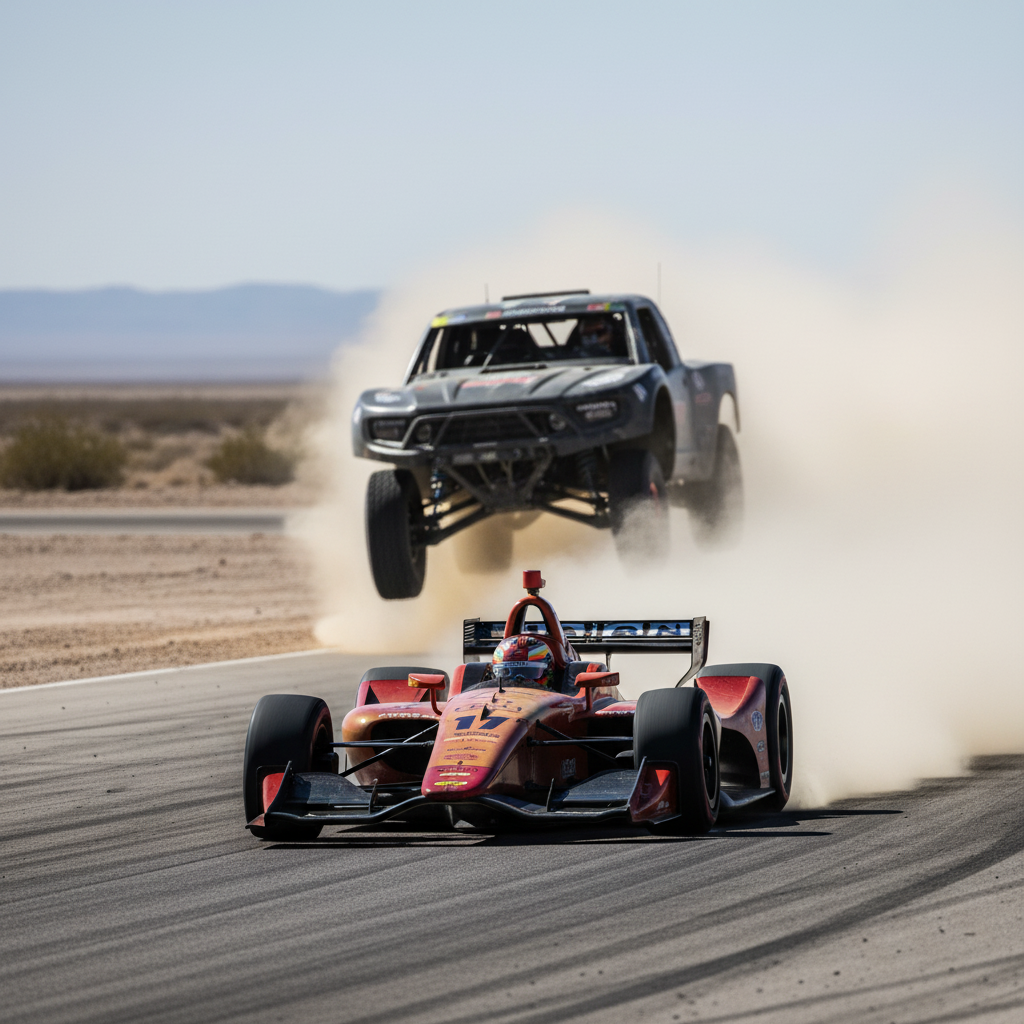 No Desert Dust for Rahal: IndyCar Podium Streak Doesn't Translate to Off-Road